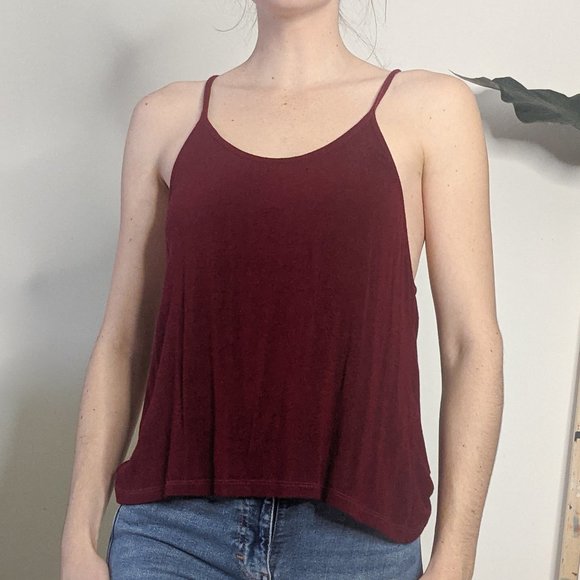 Brandy Melville Red Strappy Tank